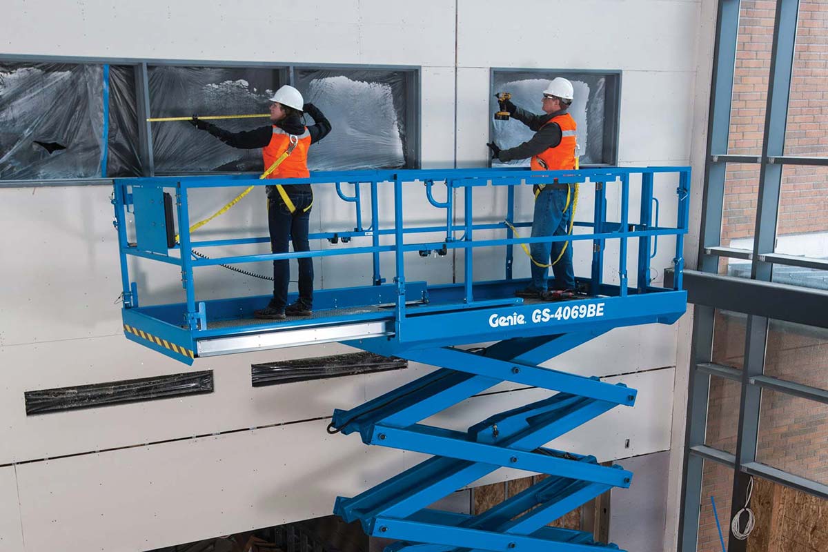 Genie GS-4069 Bi-Energy rough terrain scissor lift